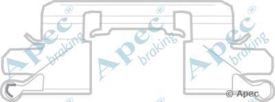 APEC BRAKING kit1177 -  Комплектующие, тормозные колодки